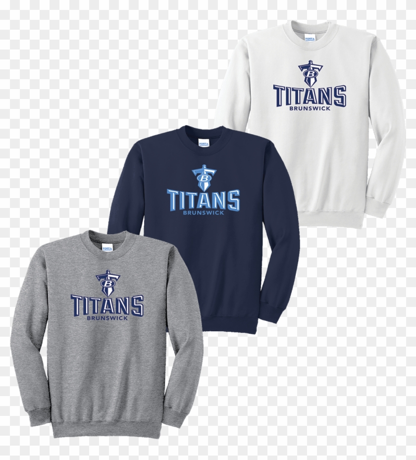 Brunswick Titans Crewneck - Crew Neck Clipart #1392920