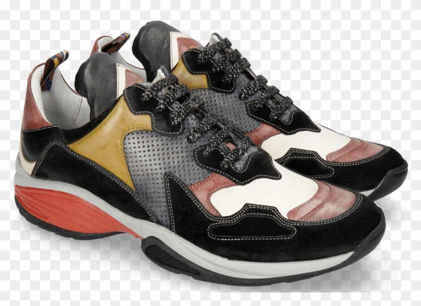 Sneakers Kobe 1 Suede Pattini Black Ruby White Sol - Melvin & Hamilton Clipart #1392968