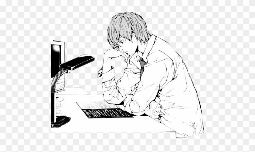 “ Here's A Transparent Light Yagami If Anybody Needs - Road To Hell Is Paved With Good Intentions Death Note Clipart