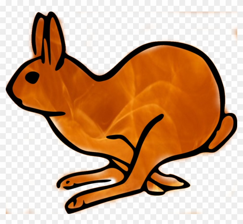 Fire Rabbit - Arctic Hare Cartoon Clipart #1393232