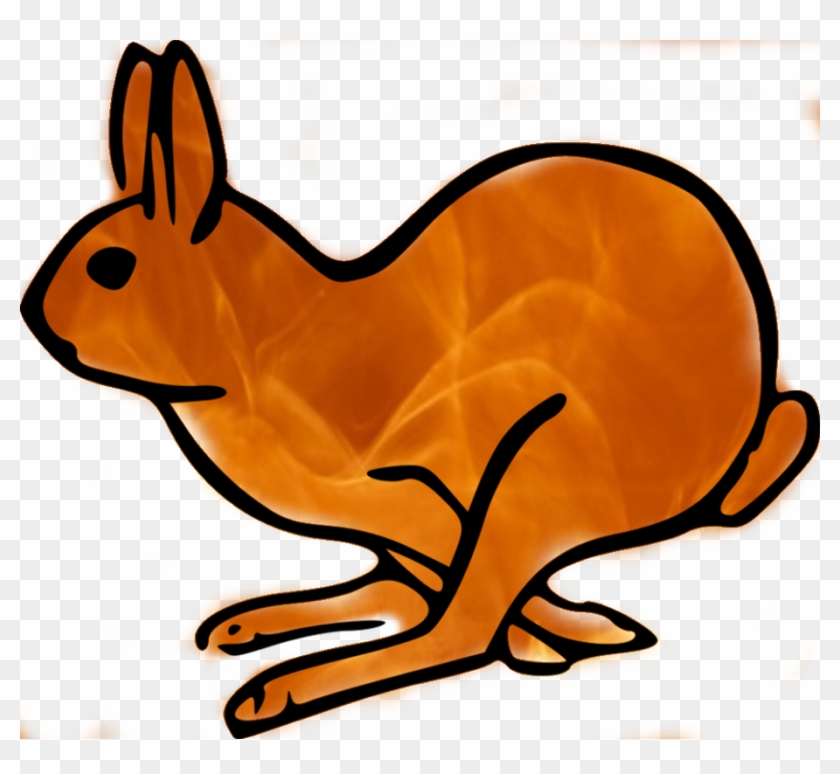Fire Rabbit - Arctic Hare Cartoon Clipart