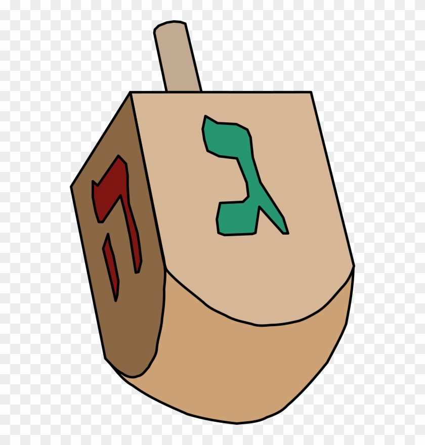 Medium Image - Free Clipart Dreidel - Png Download #1393356
