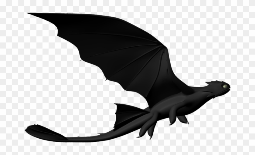 Dragonside Dragontop Dragonfront - Toothless Dragon Side View Clipart #1393509