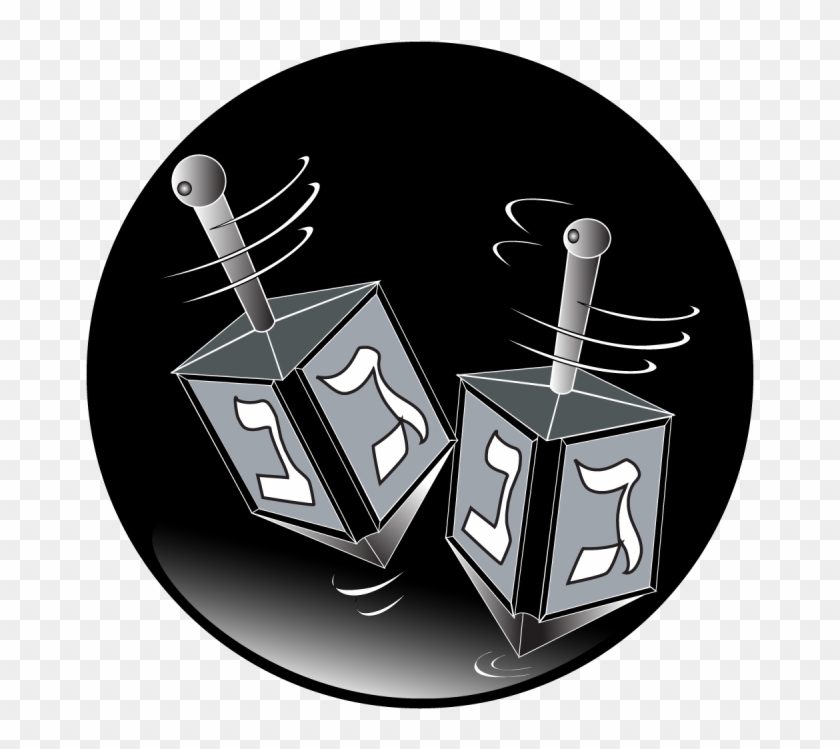 More Views - Dreidel - Illustration Clipart #1393532