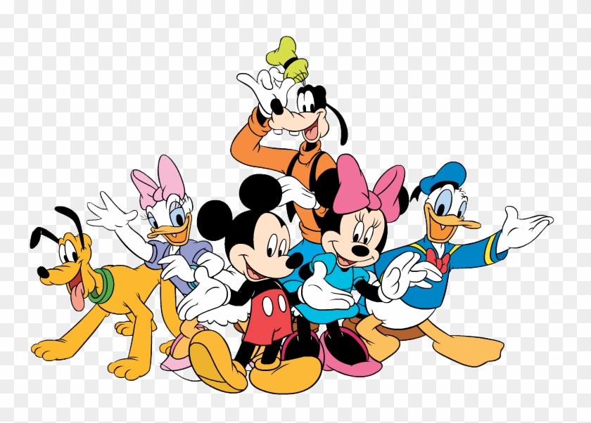 Mickey Mouse Gang Clipart - Mickey Mouse And Friends Png Transparent Png #1393644
