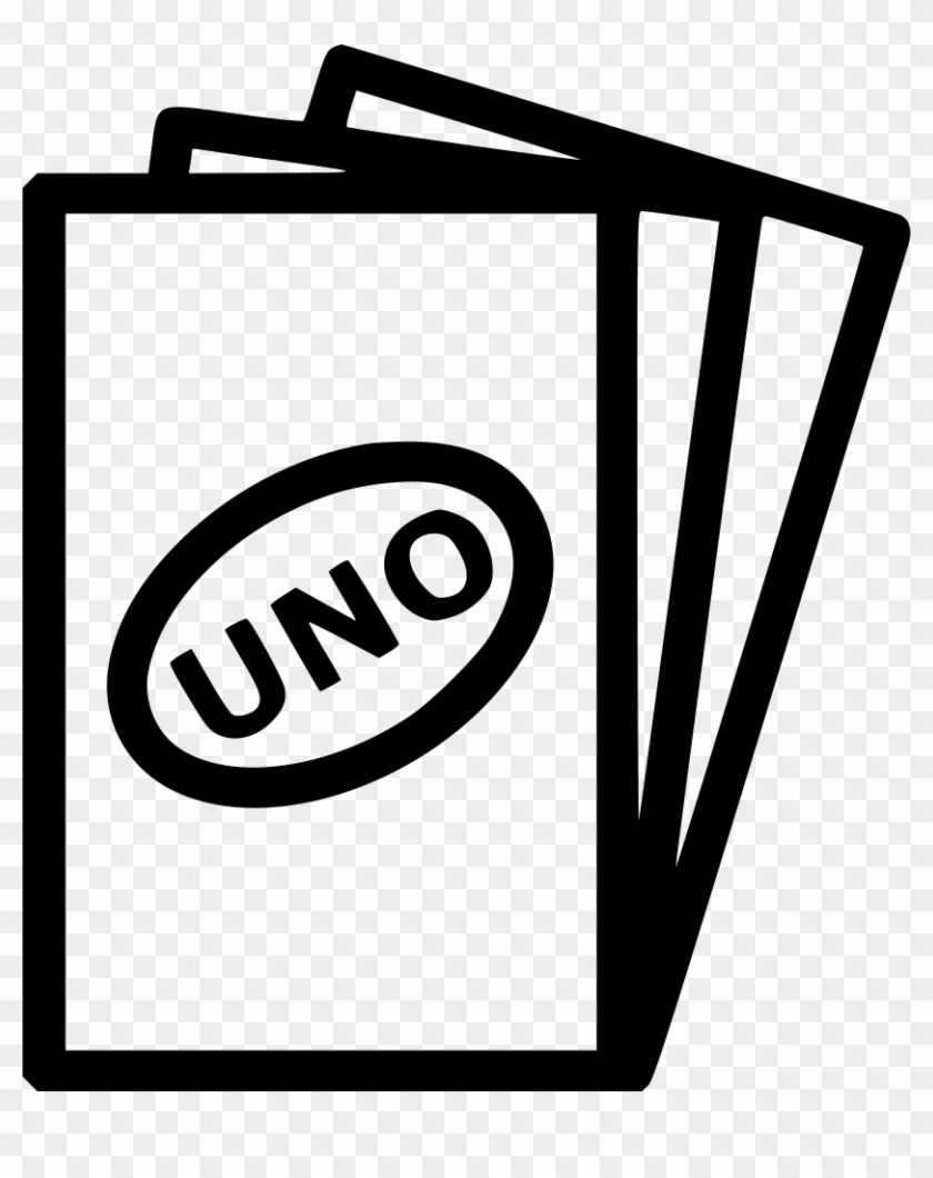 Printable Uno Cards Free Png Uno Cards Printable - Uno Game Black And White Clipart #1393741