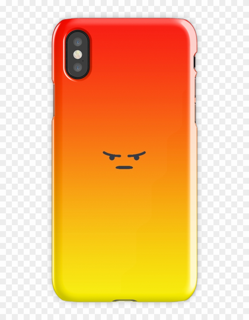 Angry React Iphone X Snap Case - Mobile Phone Case Clipart