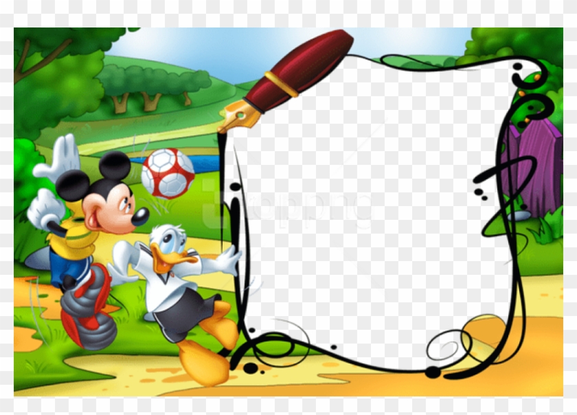 Free Png Best Stock Photos Mickey Mouse And Duck Kidsphoto - Mickey Mouse Frames Png Clipart