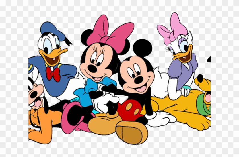 Friends Clipart Mickey Mouse Clubhouse - Minnie Mickey Pluto Goofy - Png Download