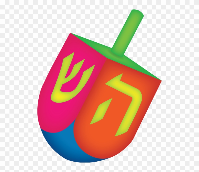 Dreidel Clip Art From Chaidesign - Png Download