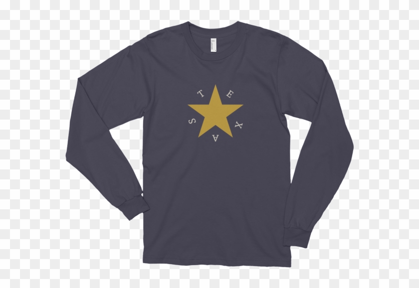 Texas Star Long Sleeve T-shirt - Long-sleeved T-shirt Clipart #1394629