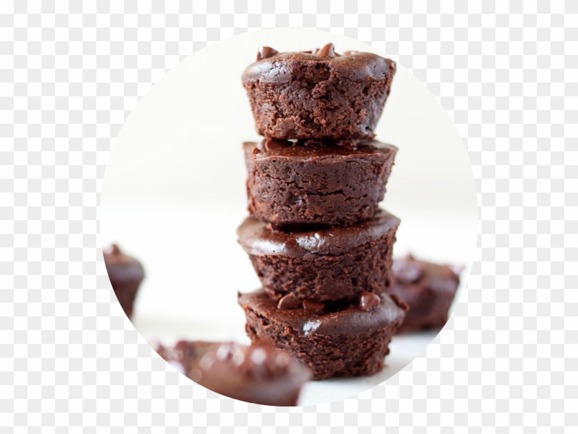 Black Bean Brownie - Round Brownie Bites Clipart #1395003