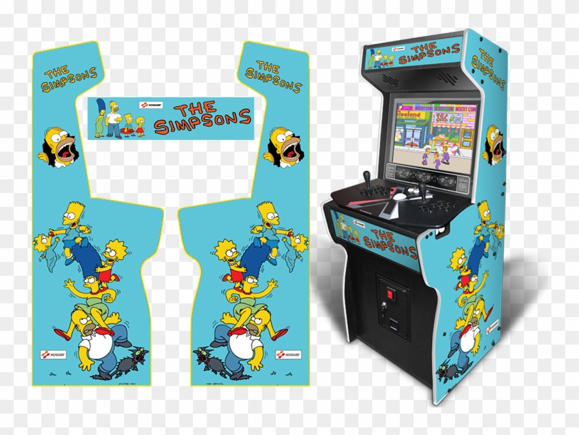 800 X 552 0 - Simpsons X Arcade Machine Clipart