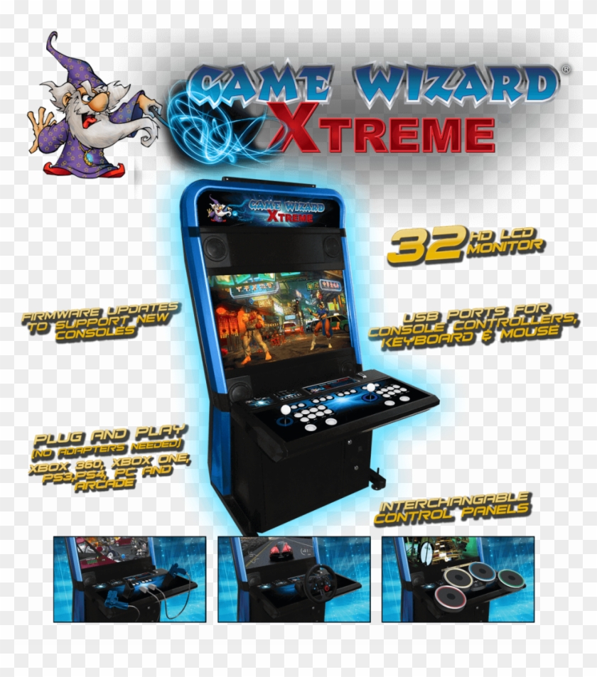 Game Wizard Xtreme - Xtreme Arcade Cabinet Clipart #1396306