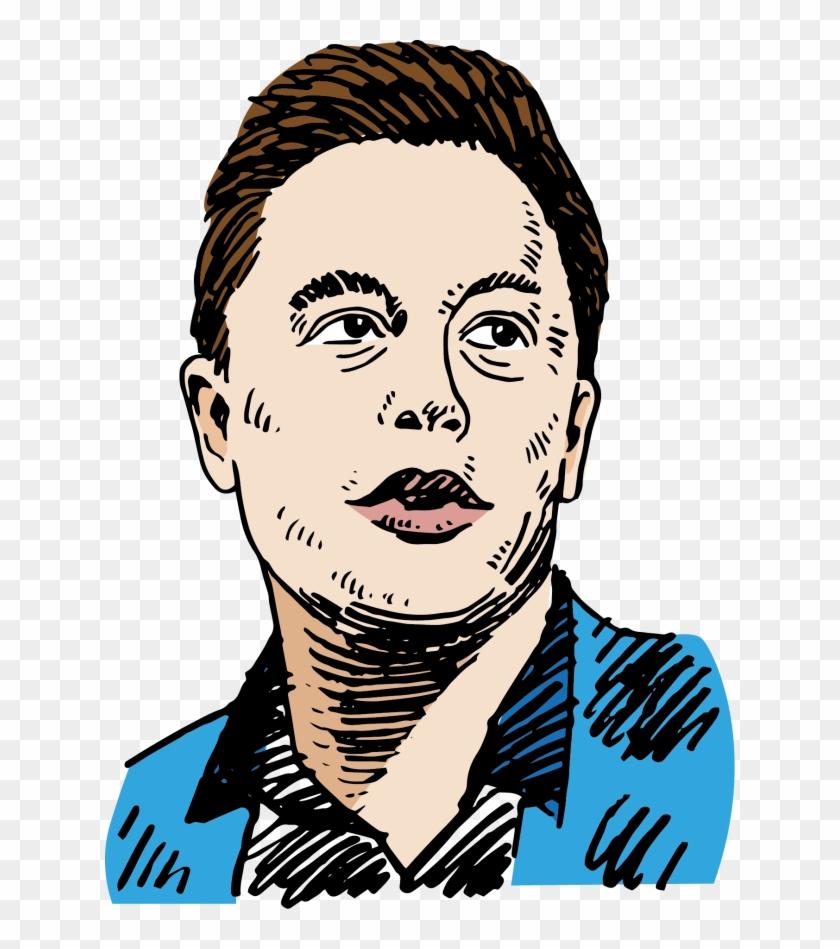 Elon Musk And Tesla Settle Sec Fraud Charges - Musk Vector Elon Musk Drawing Clipart