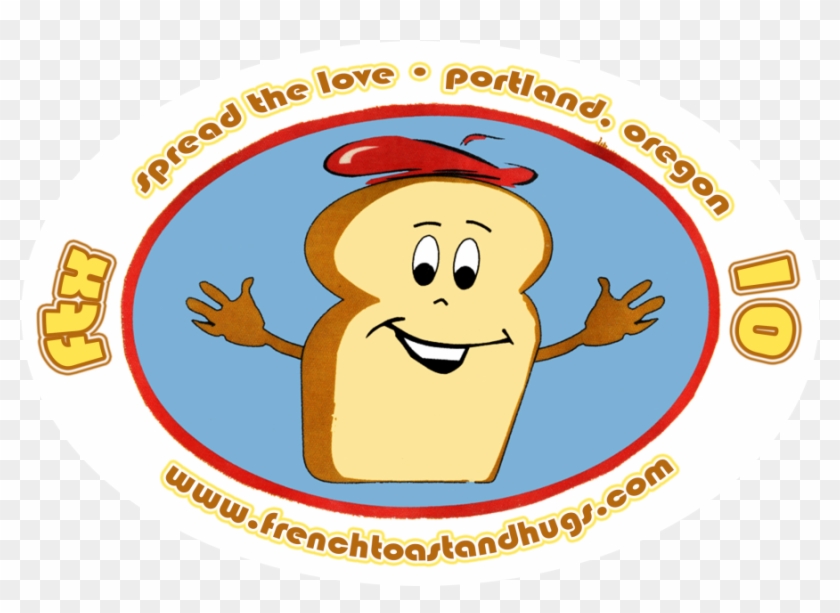 French Toast And Hugs - Cartoon Clipart