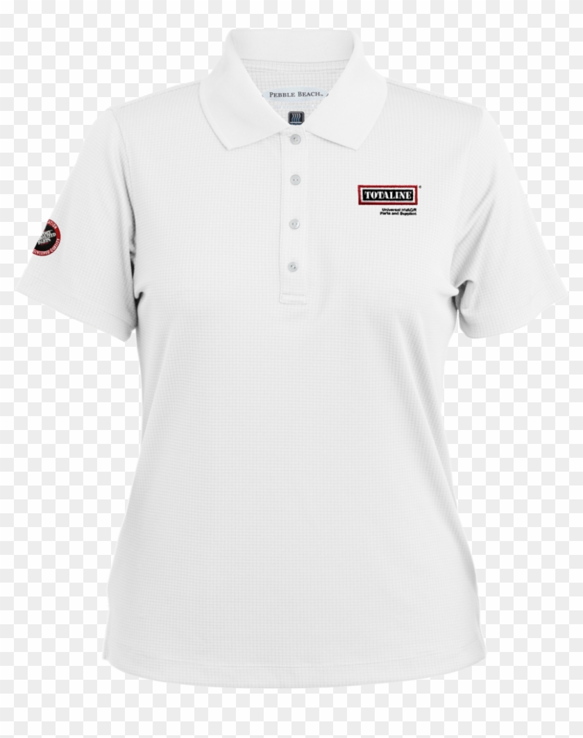 T1852w Ladies Grid Texture Polo - Women Polo Shirts White Clipart #1397078