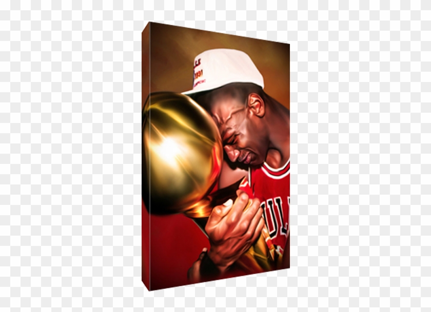 Details About Chicago Bulls Michael Jordan First Championship - Michael Jordan Canvas Painting Clipart #1397379