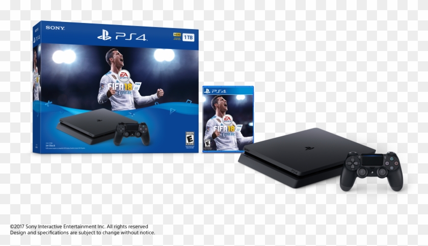 Sony Playstation 4 Slim 1tb Fifa 18 Bundle, Cuh-2115b - Playstation 4 Bundle Fifa 18 Clipart
