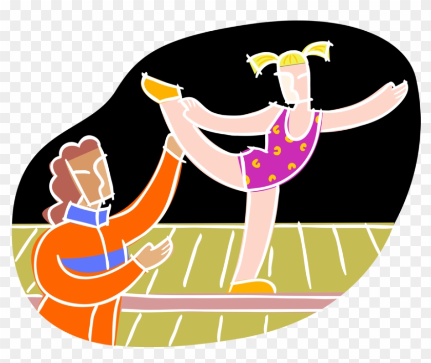 879 X 700 19 - Gymnastics Coach Cartoon Clipart