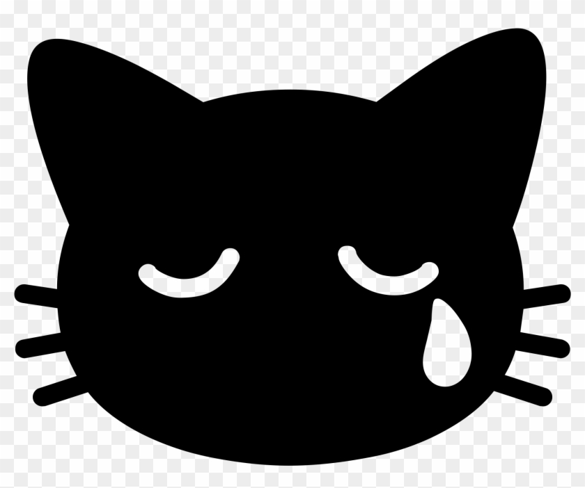 Android Emoji 1f63f - Cat Emote Png Clipart #1397998