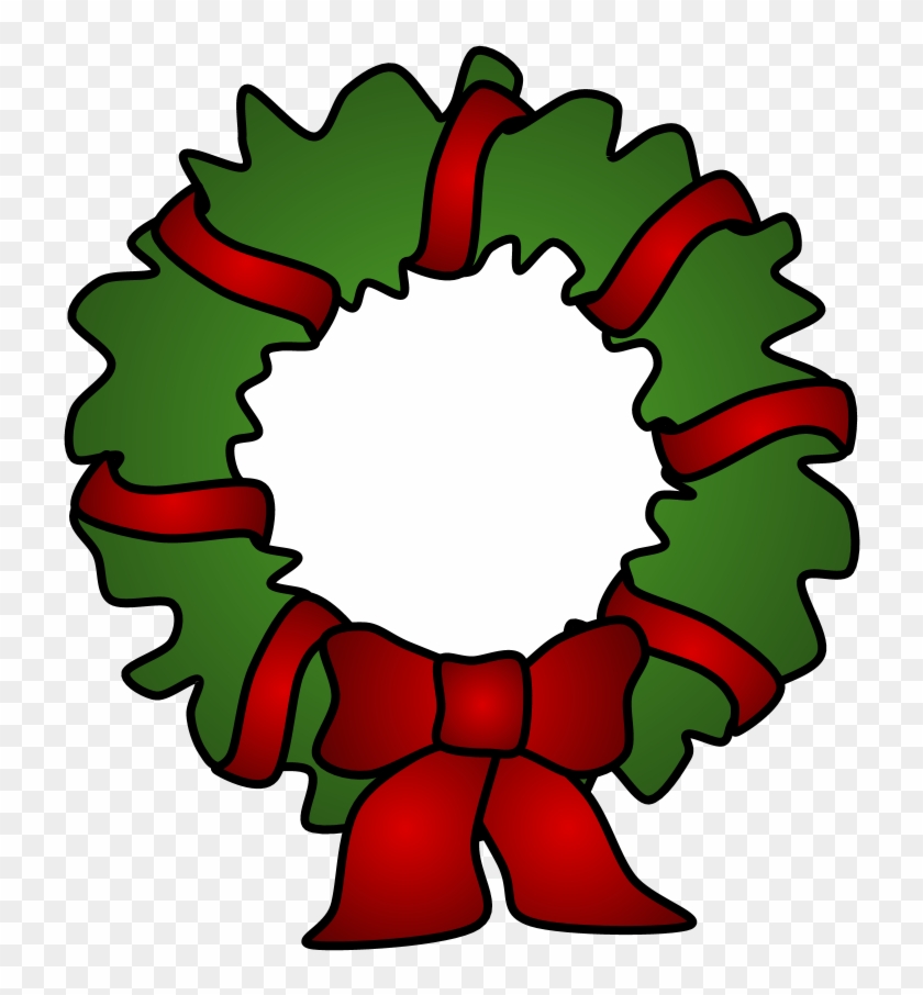Wreath, Red Tinsel, Png - Circle Clipart #1398288