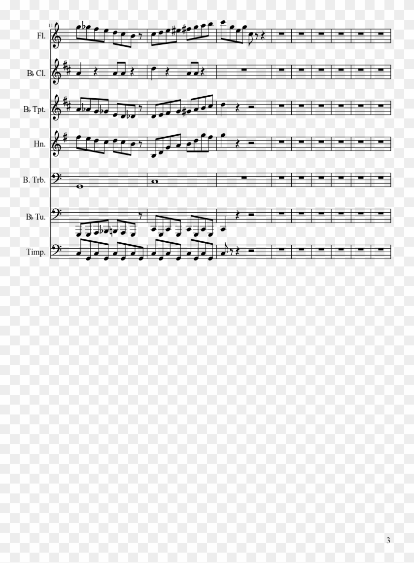 Duck Hunt Sheet Music Composed By Mckay Fife 3 Of 4 - Sheet Music Clipart