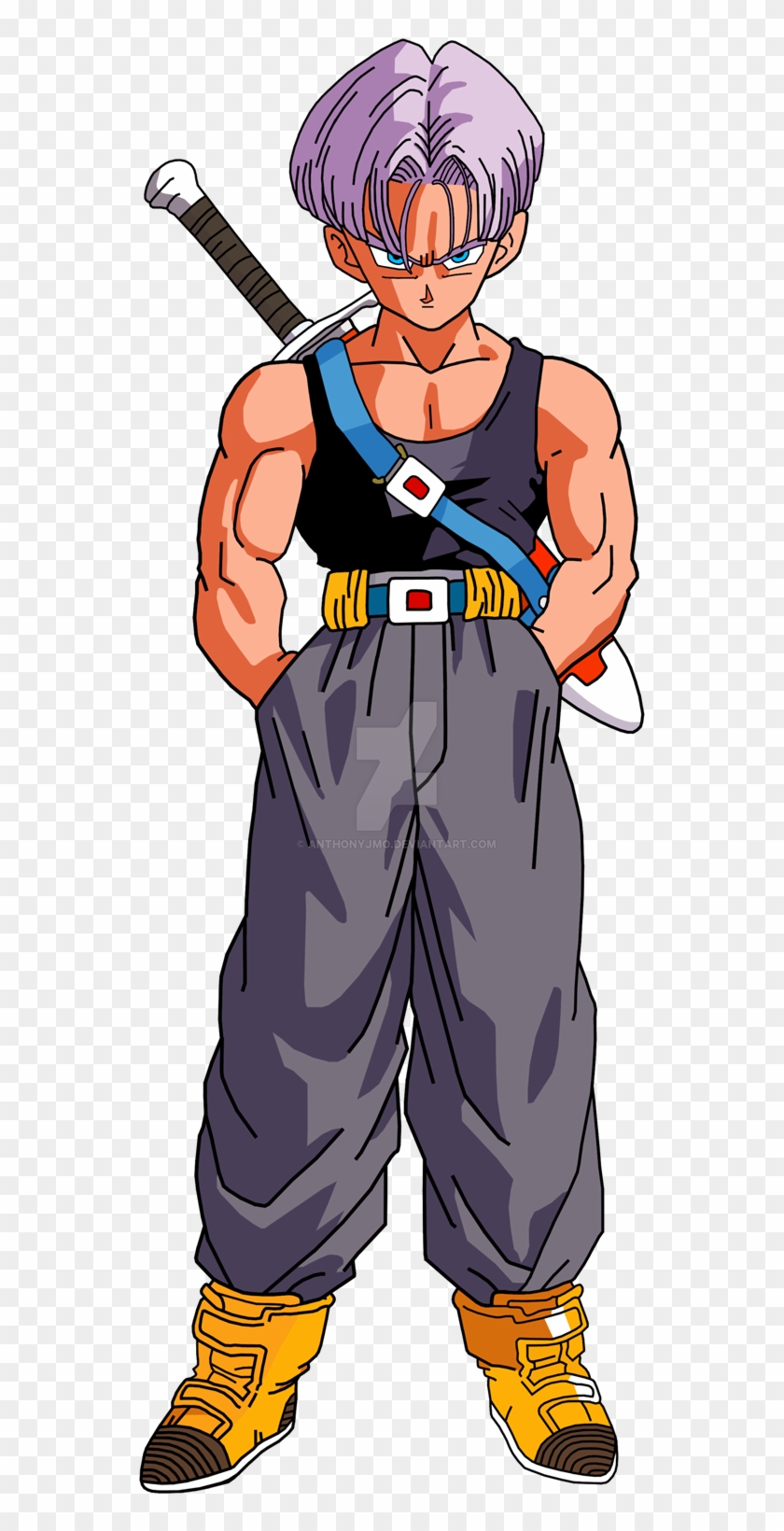 Mirai Trunks - No Jacket - Trunks Clipart