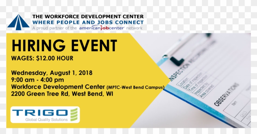 Hiring Event With Trigo - Trigo Qualitaire Clipart