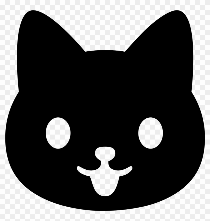 Open - Black Cat Clipart #1398701