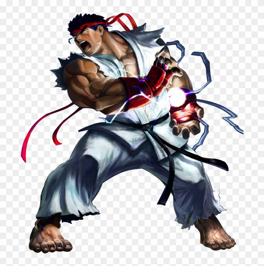 Ryu Hadouken Png - Ryu Street Fighter 5 Png Clipart #1398892