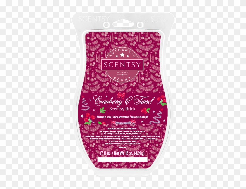 Cranberry & Tinsel Scentsy Brick - Cranberry & Tinsel Scentsy Brick Clipart #1398894