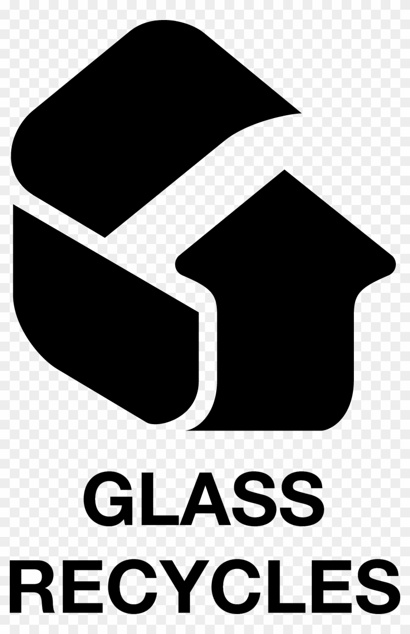 Glass Recycles Logo Clipart #1398936
