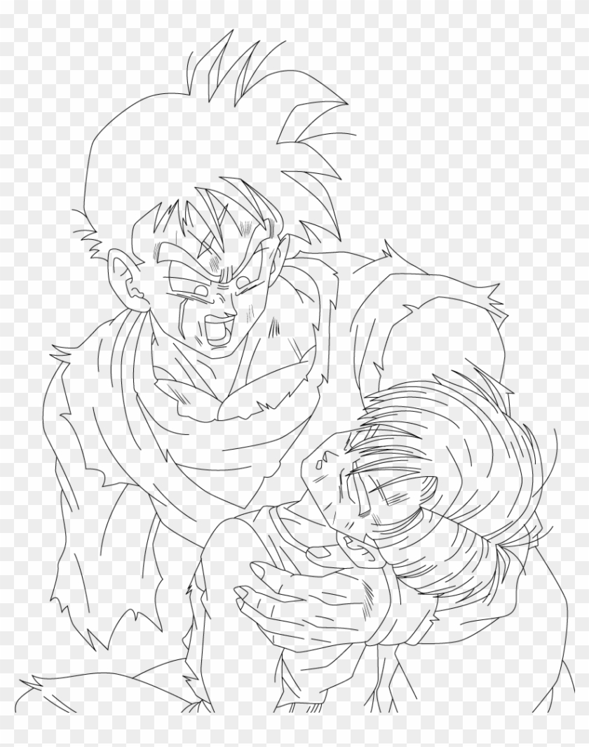 Dragon Ball Z Future Trunks Coloring Pages With 12 Future Gohan