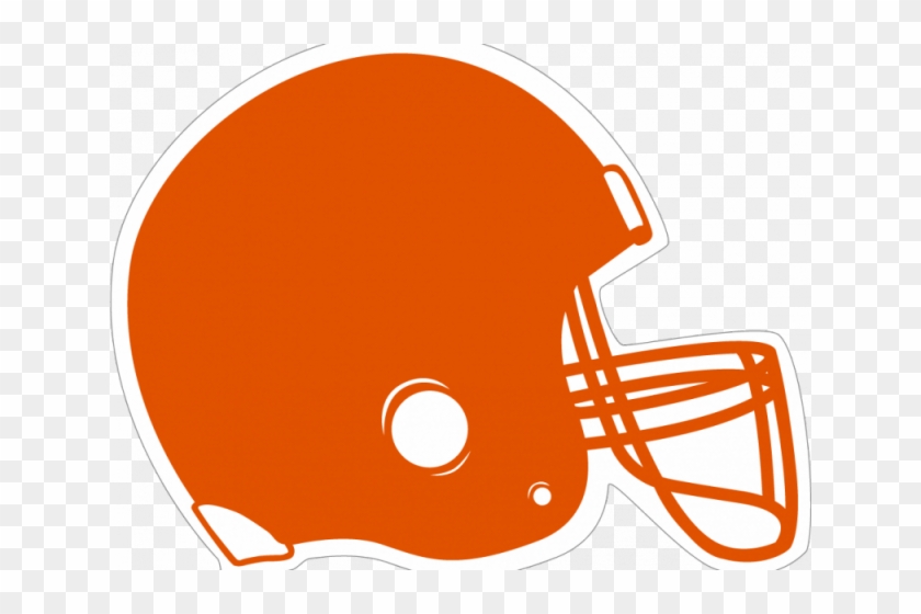 Falcon Clipart Helmet - Orange And White Football Helmet - Png Download #1398983