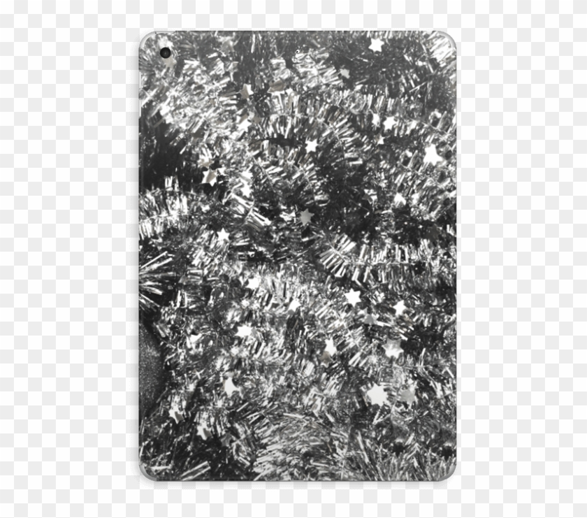 Christmas Tinsel - Monochrome Clipart #1399165