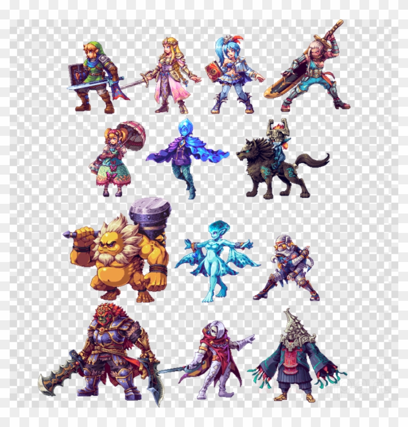 Download Legend Of Zelda Breath Of The Wild Sprites Clipart #1399368
