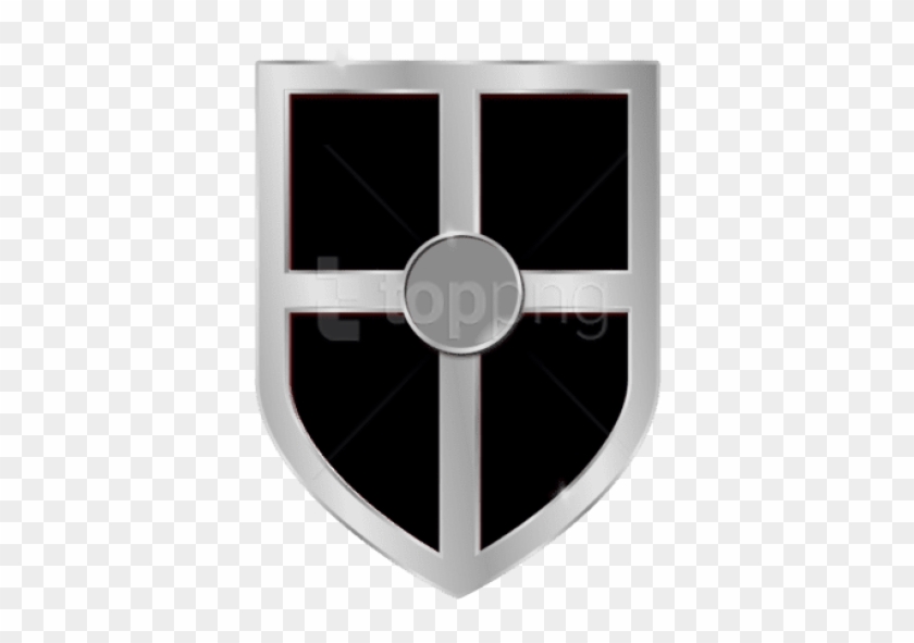 Free Png Black Shield Png Png Image With Transparent - Cross Clipart #1399550