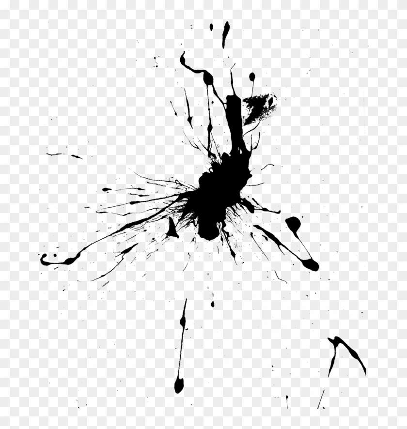 Paint Splatter Splash - Too Weak To Dance Clipart