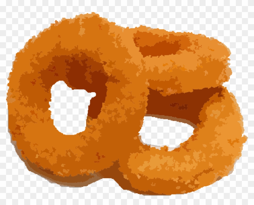 French Fries Chicken Nugget Onion Ring Hamburger - Clip Art Onion Rings - Png Download #140488