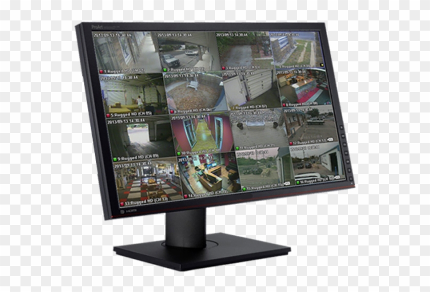 Lcd Monitor Page Image - Led Monitor Cctv Png Clipart #140941