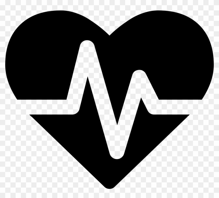 Font Heartbeat Comments - Heart With Heartbeat Svg Clipart #140942