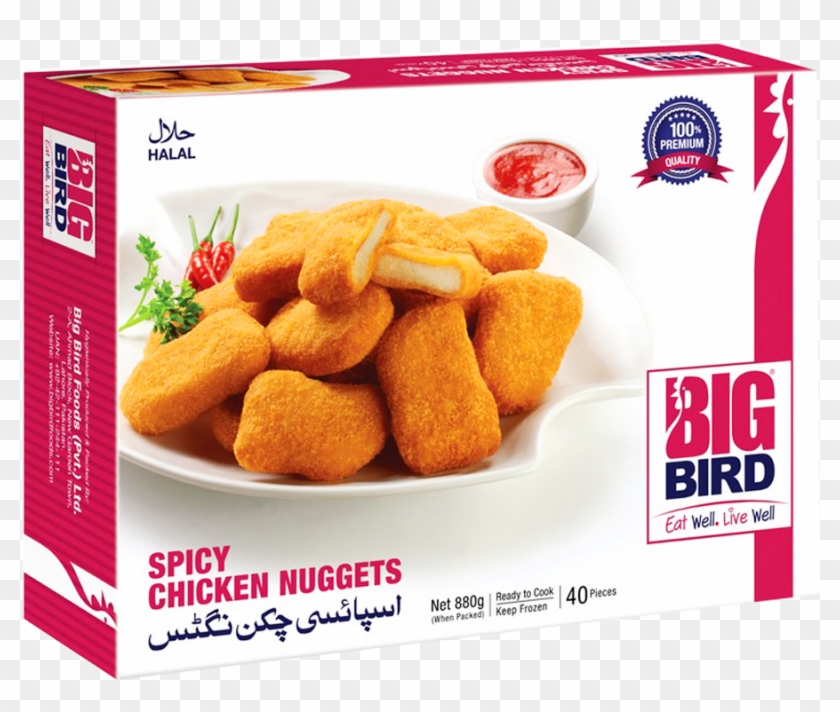 Big Bird Spicy Chicken Nuggets 880 Gm - Big Bird Food Pvt Ltd Clipart #140967