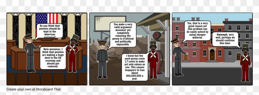 Penny Debate - Cartoon Clipart #141185