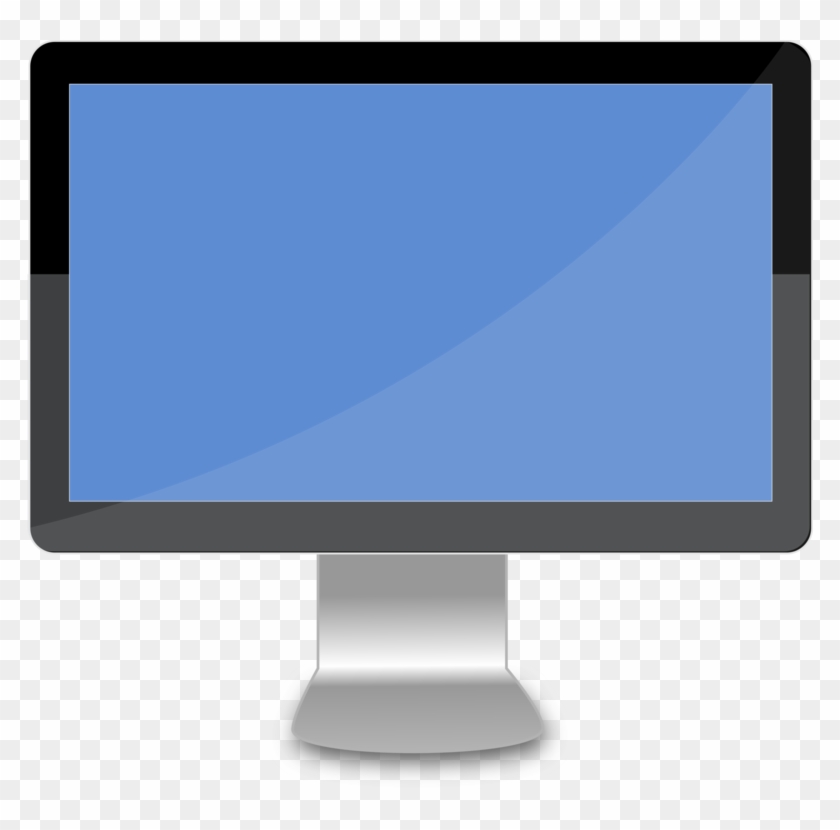 Svg Library Library Desk Top Screen Clip Art At Clker - Screen On A Computer - Png Download #141228