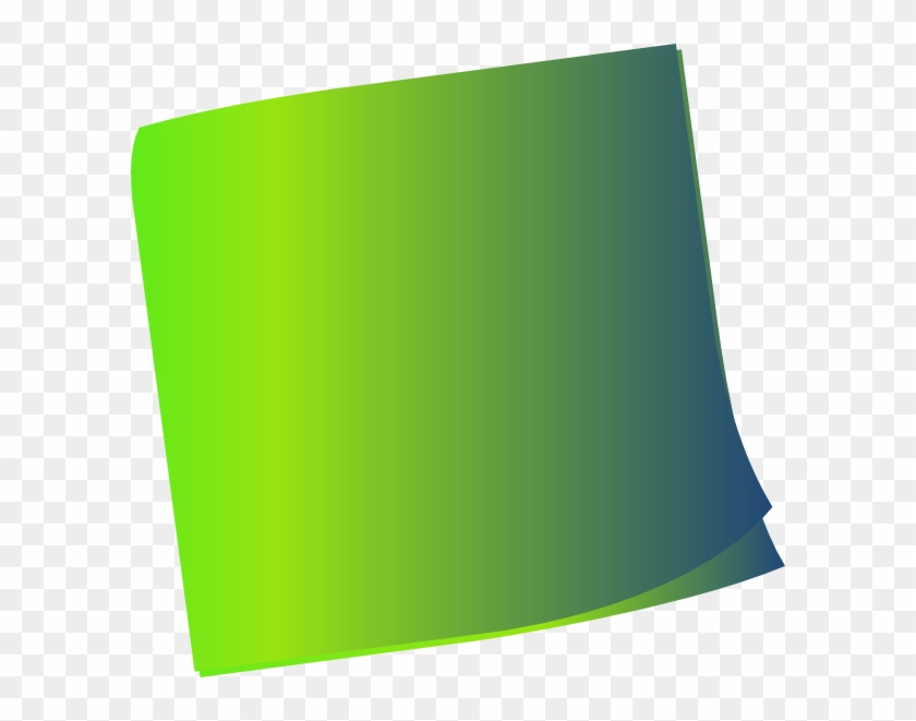 Green Sticky Note Png Clipart #141428