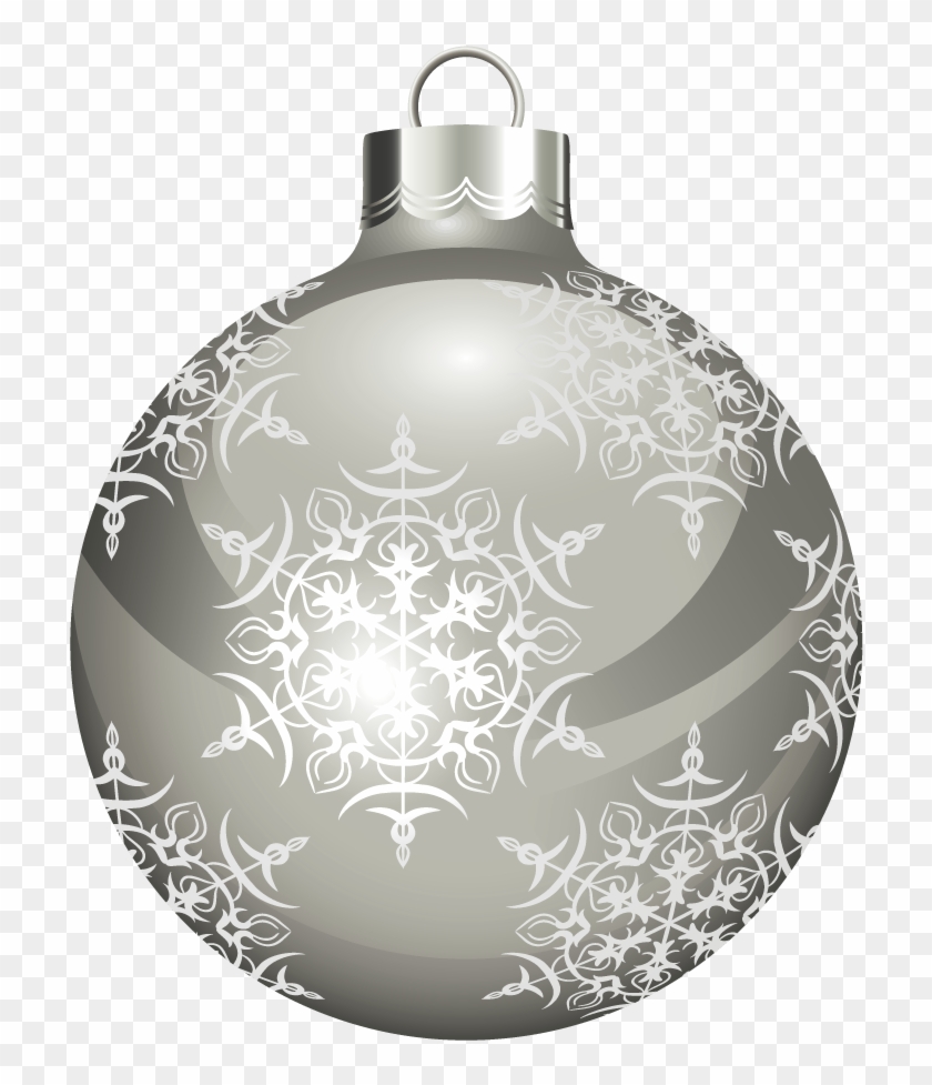 Novogodnie Igrushki Christmas Labels, Christmas Scrapbook, - Silver Christmas Balls Transparent Clipart #141432