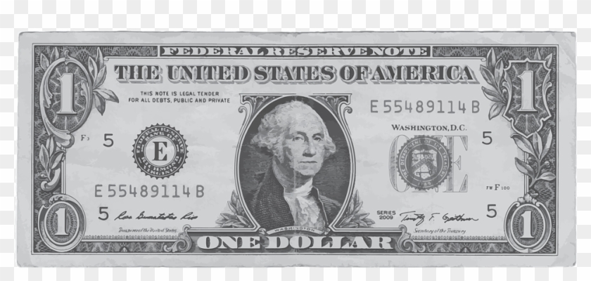 Five Dollar United Banknote Penny Bill Dollar One Dollar - 1 Dollars In Rupees Clipart