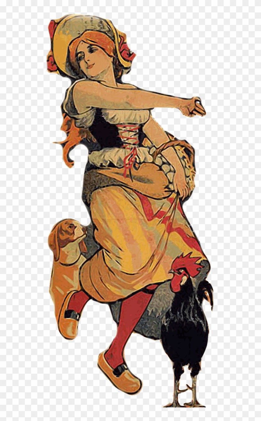 Vintage Woman - Illustration Clipart #141845