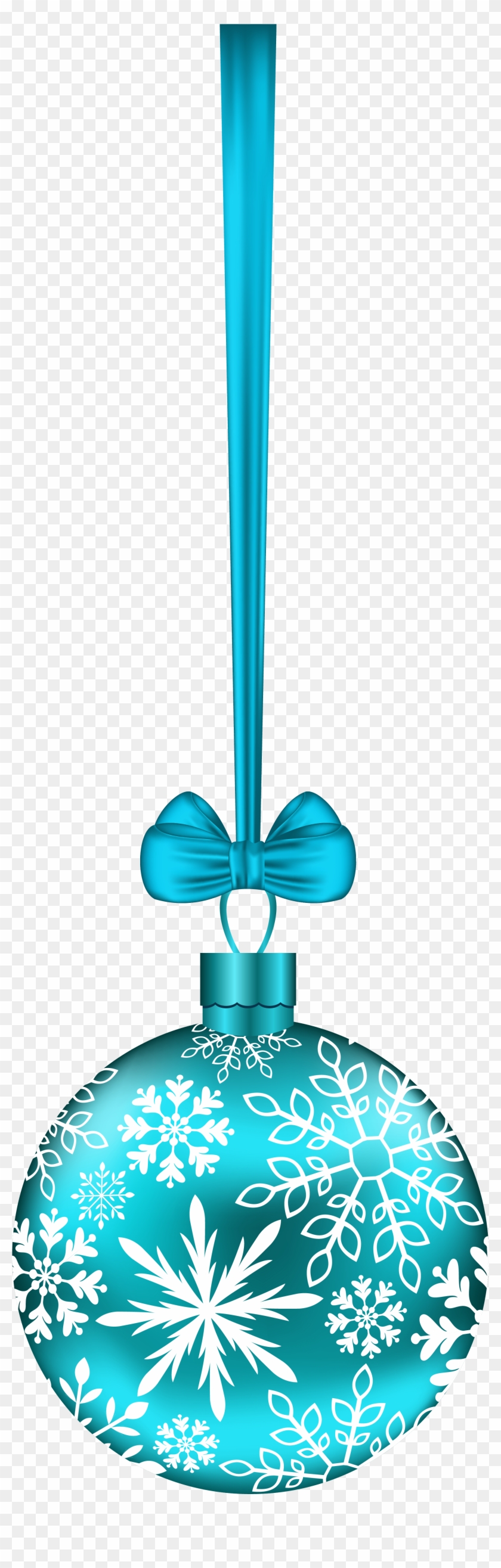 Blue Christmas Ball Transparent Png Clip Art Image - Bola De Natal Azul Turquesa